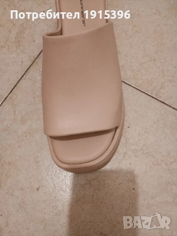 Дамски чехли на платформа , снимка 2 - Чехли - 50839746