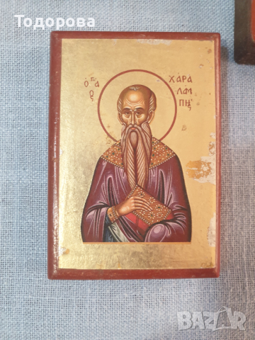 Лот 4- стари домашни икони -  5 броя, снимка 3 - Антикварни и старинни предмети - 44629366