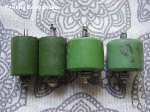 Руски високоволтови кондензатори К15-4, 470рФ/30кВолта и 500рФ/20кВолта