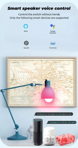 WiFi крушка 10W E27, снимка 6 - Крушки - 36103883