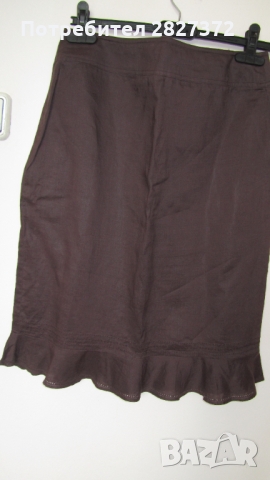 Продавам маркови,елегантни  ленени поли в кафяво и бежево , снимка 13 - Поли - 36083549