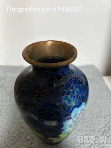 Китайска ваза клоазон, снимка 5 - Вази - 48501732