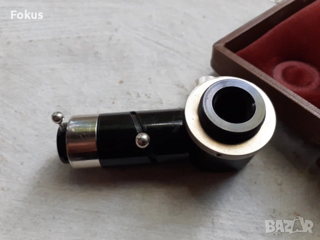 Стар уред от микроскоп в кутия, снимка 3 - Антикварни и старинни предмети - 53294256