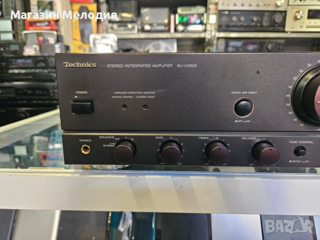 Усилвател Technics SU-VX500 Две по 100 вата. В перфектно техническо и много добро визуално състояние, снимка 3 - Ресийвъри, усилватели, смесителни пултове - 52811119