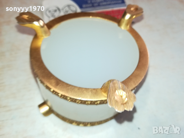 ПЕПЕЛНИК ОТ ГЕРМАНИЯ С МЕДЕН ОБКОВ 1003241535, снимка 15 - Антикварни и старинни предмети - 44698013