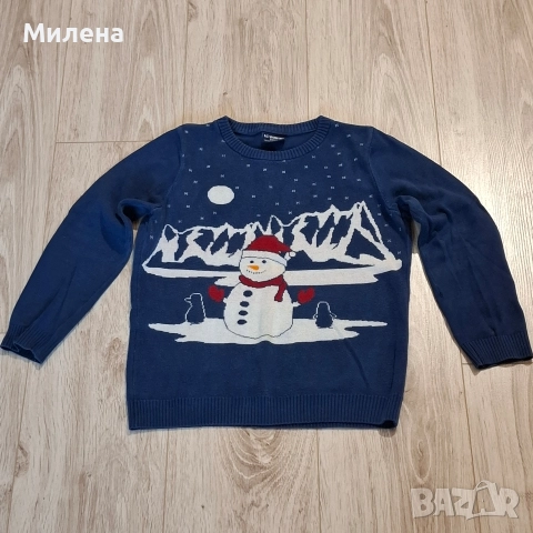 Коледен пуловер Waikiki 116/122 см., снимка 5 - Детски пуловери и жилетки - 43088684