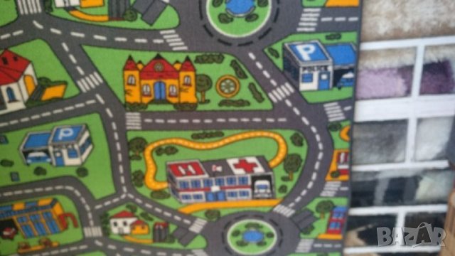 Детски килим улици,мокетени., снимка 4 - Килими - 25145723