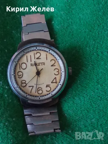Стар механичен часовник RAKETA MADE IN USSR работи в перфектно състояние уникат за КОЛЕКЦИЯ 46117, снимка 14 - Антикварни и старинни предмети - 46536094