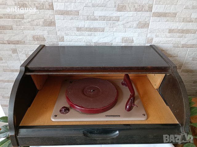 Стар грамофон SUPRAHON H17-50 - Made in Czechoslovakia - 1956 година, снимка 6 - Антикварни и старинни предмети - 40604925