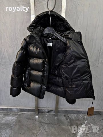 Burberry Черно Зимно Мъжко Яке , снимка 7 - Якета - 52581658