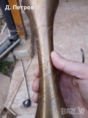 Стар меден тиган и месингова ваза, снимка 9 - Антикварни и старинни предмети - 52961928