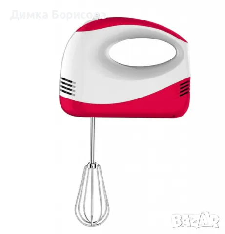 Миксер, 150W,бял/син,бял/червен,5 степени, снимка 5 - Миксери - 47561274