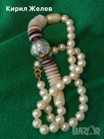 СТАР ВИНТИДЖ ГЕРДАН ПЕРЛЕН ТИП РЕТРО БИЖУ КОЛИЕ 34684, снимка 12 - Антикварни и старинни предмети - 39142193