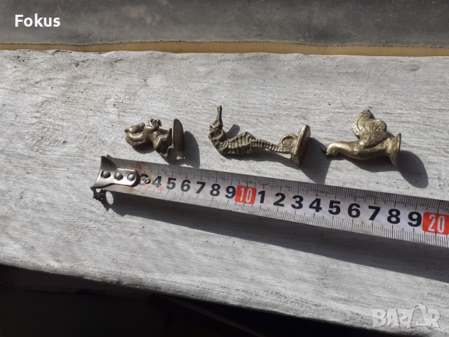Миниатюрни бронзови фигурки 3 броя - лот 1, снимка 4 - Антикварни и старинни предмети - 44603701