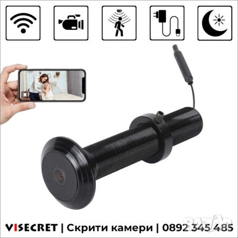Шпионка с камера и нощно виждане