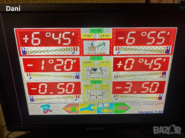 Стенд за реглаж сходимост Ravaglioli RAV TD 5080, снимка 10 - Други машини и части - 53248618