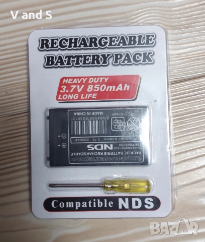 Батерия за Nintendo DS, 850mAh акумулаторна литиево-йонна батерия Комплект инструменти за Nintendo , снимка 8 - Nintendo конзоли - 52860455
