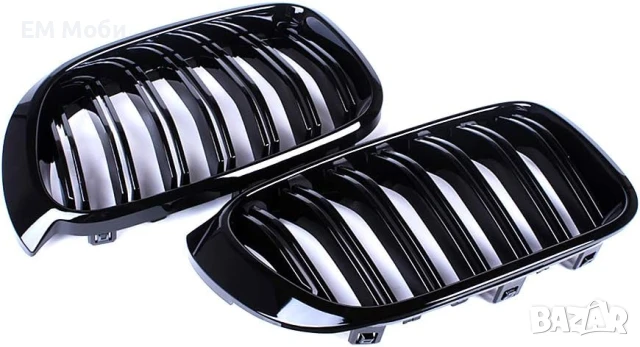 Решетки Бъбреци Двойни Черен Гланц за BMW X3 X4 F25 F26 2010 - 2014 , снимка 3 - Аксесоари и консумативи - 50456865