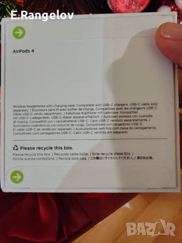 Apple AirPods 4+кейс -нови/неразпечатвани, снимка 3 - Безжични слушалки - 52832517