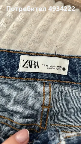 Zara-дамски дънки с висока талия, снимка 2 - Дънки - 55883939
