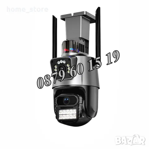 2 броя Двойна Smart WiFi безжична IP 8MPX камера, LED, 4К Ultra HD, снимка 5 - IP камери - 49693477