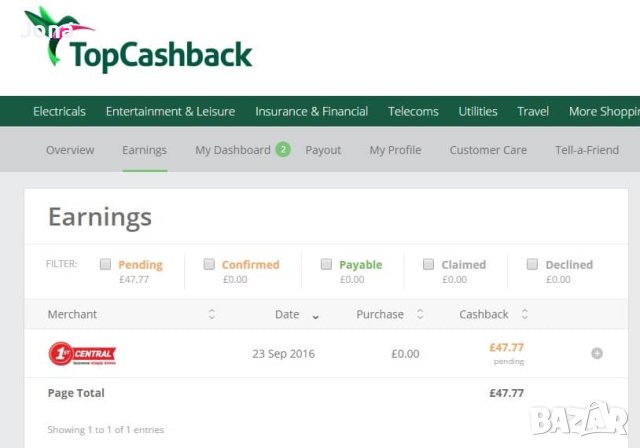 TOPCASHBACK.DE- пести процент от всяка покупка от немски и международни сайтове, снимка 2 - Други услуги - 41956575