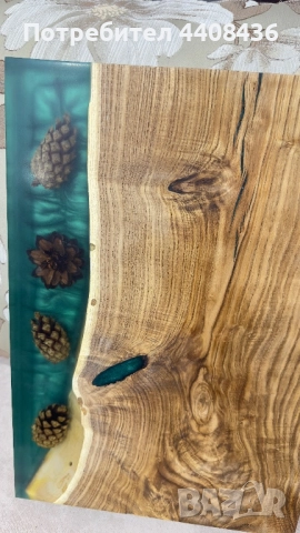 Дъска със епоксидна смола , снимка 6 - Прибори за хранене, готвене и сервиране - 51947023