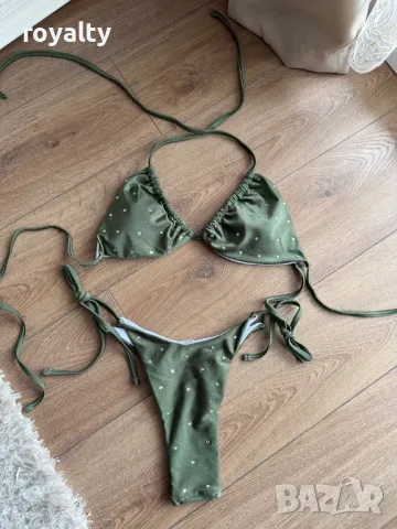 Дамски зелен бански 