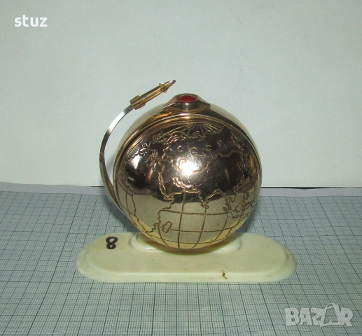 Будилник Слава "Спутник" (No:8) , снимка 7 - Антикварни и старинни предмети - 53217470