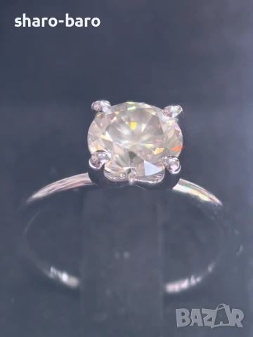 Златен пръстен с диамант 2.16 CT Fancy Color, снимка 8 - Пръстени - 50959073