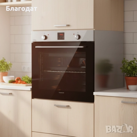Фурна за вграждане Taurus HM778IXD – 78 L, 2600 W, 9 функции, WaterSteam Clean, с дефект