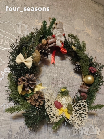 Коледни венци , снимка 3 - Декорация за дома - 51981814