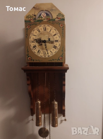 Холандски винтидж фризийски часовник, снимка 5 - Стенни часовници - 53088262