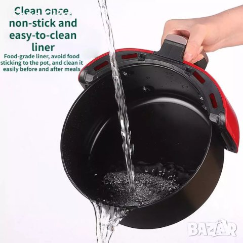 Фритюрник с горещ въздух 4,5 литра, 1800 W, Сензорен дисплей за управление, Air Fryer, снимка 5 - Фритюрници - 40839975