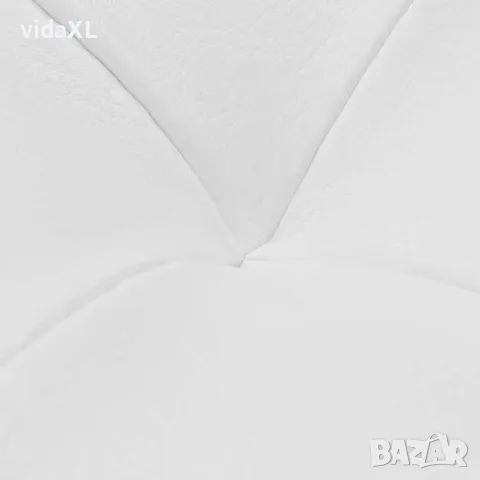vidaXL Табуретка-ракла тип отоманка, изкуствена кожа, бяла, снимка 7 - Ракли - 56146285