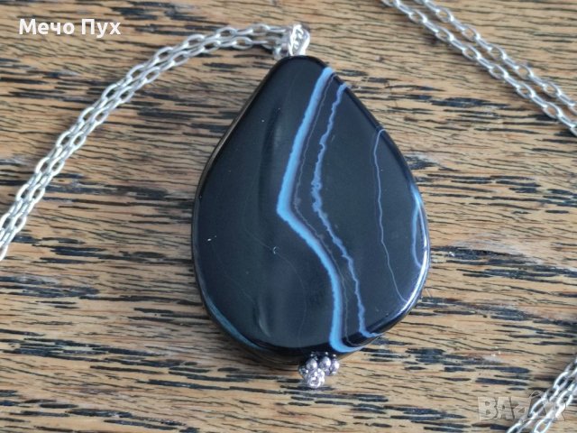 Сребърен синджир със Сардоникс,проба 950 (123), снимка 9 - Колиета, медальони, синджири - 39561907