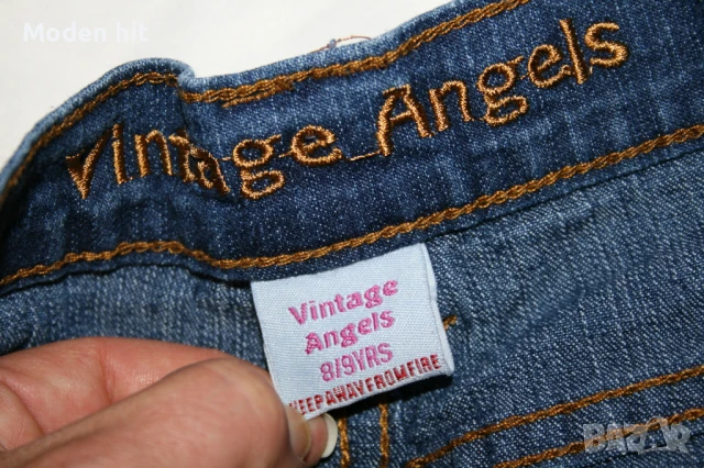 Слим дънки за момиче размер до 134 см., снимка 3 - Детски панталони и дънки - 50765352