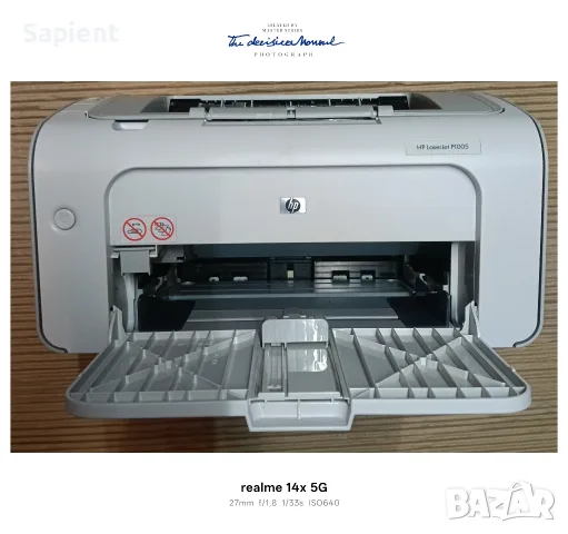 Лазерен принтер HP Laser Jet P1005, снимка 5 - Принтери, копири, скенери - 56121426