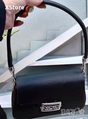 Малка дамска кожена чанта с тик-так закопчаване. Различни цветове , снимка 5 - Чанти - 52584264