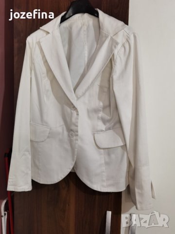Елегантно бяло сако, снимка 1