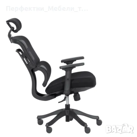 Икономичен ергономичен офис стол с мрежа-черен,червен,син,зелен цвят-НАЛИЧЕН!, снимка 4 - Столове за офис - 50209219