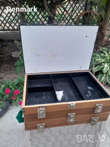 Рибарски стол алуминев/дървен, снимка 5 - Къмпинг мебели - 41636909