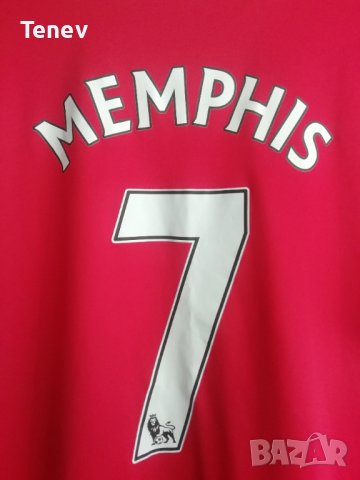 Manchester United Memphis Depai Adidas оригинална футболна фланелка тениска Манчестър Юнайтед екип , снимка 3 - Тениски - 41670342