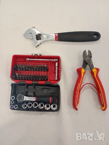 Facom клещи секачи,раздвижен ключ,малко гедоре