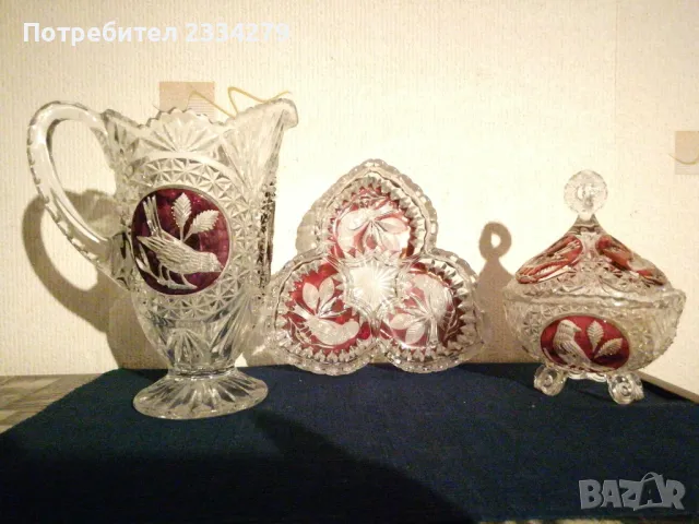 Стар немски блейкристал,,ХОФБАУЕР, колекция на Бъдс Рубин" Германия. 1985год. , снимка 12 - Антикварни и старинни предмети - 48454635