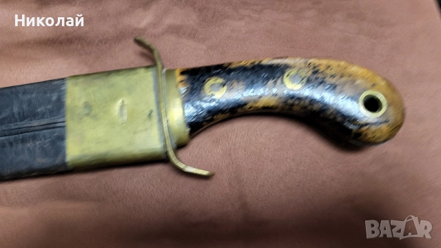 Тесак, нож, щик Швеция морски модел 1848, снимка 4 - Антикварни и старинни предмети - 52997587