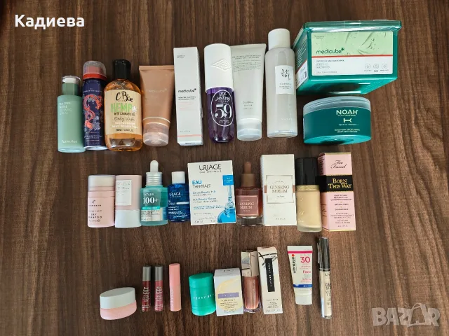 Различна бяла и декоративна козметика за лице, тяло и коса