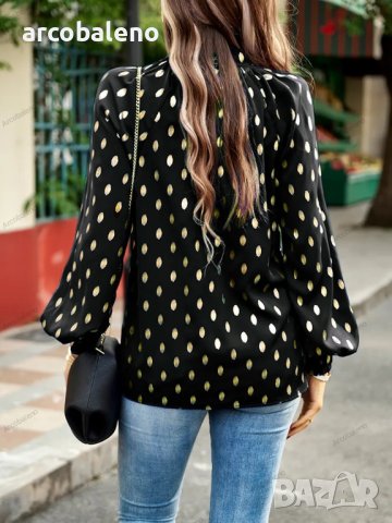 Темпераментна дамска риза на точки, 4цвята , снимка 13 - Ризи - 41408675