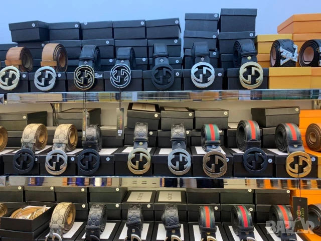 колани от естествена кожа в кутия louis vuitton gucci fendi , снимка 17 - Колани - 51151398