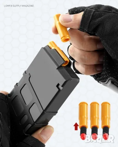 Детска играчка пушка автомат с меки патрони и допълнителни екстри, снимка 4 - Други - 49098970